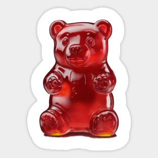 Cute Gummy Bear Candy Design Sticker